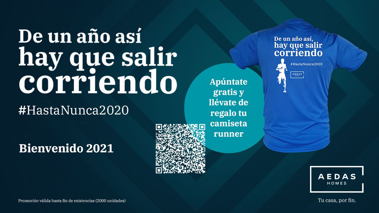 La promotora AEDAS Homes invita a "salir corriendo del 2020"