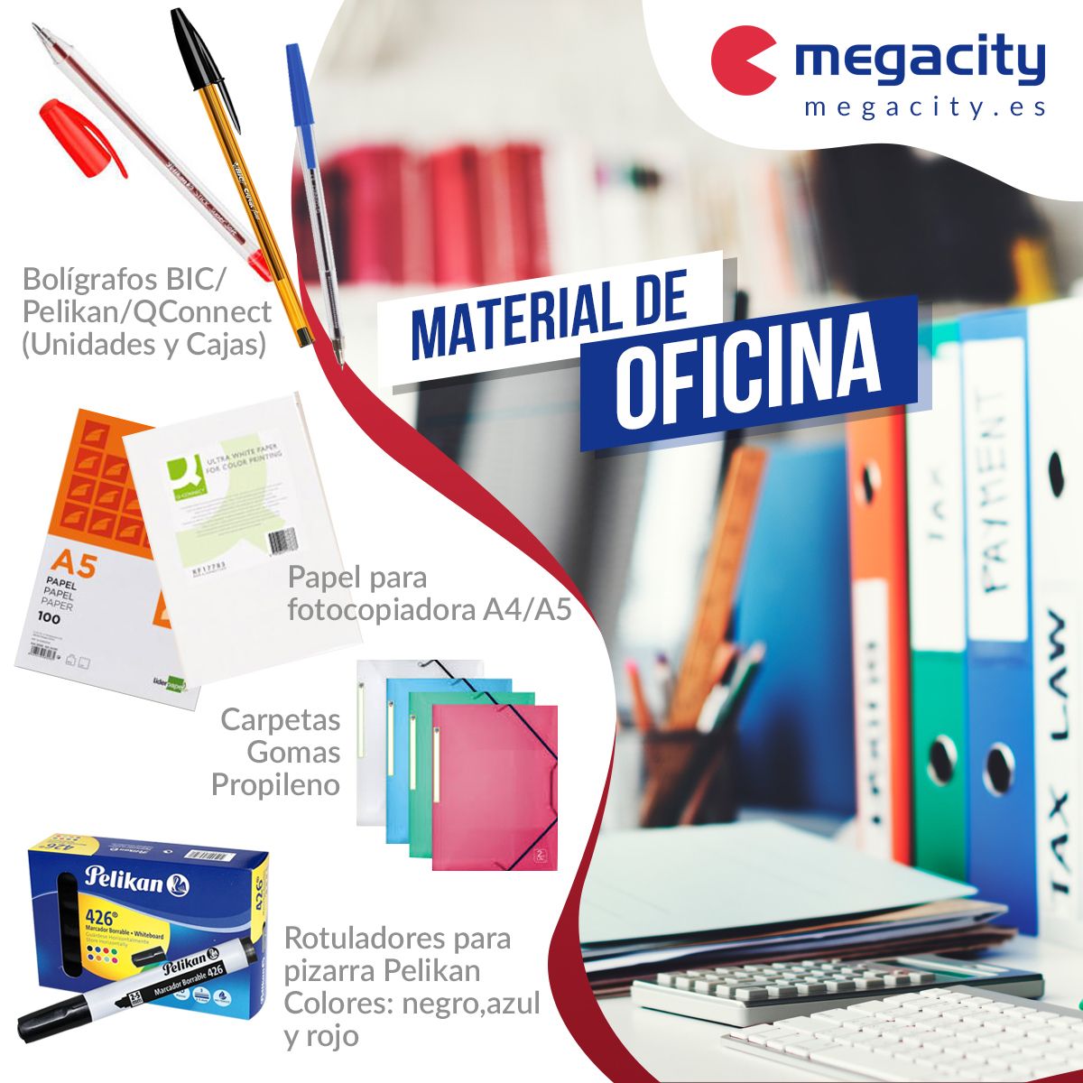Megacity amplía su catálogo superando las 18000 referencias en material de oficina