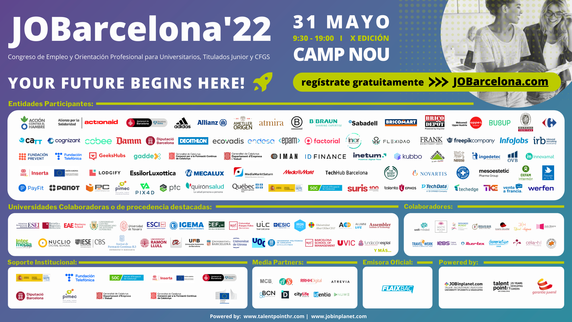 Frank Recruitment Group, participará en la próxima edición de JOBarcelona, el próximo 31 de mayo