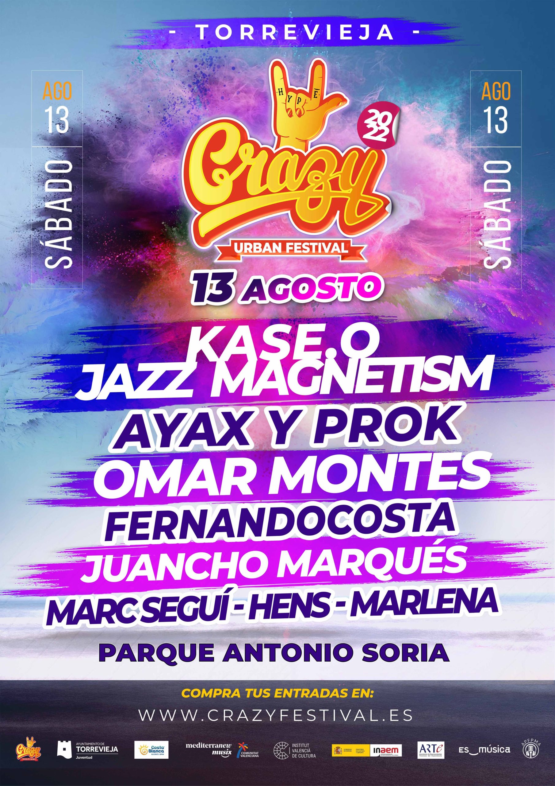 La cultura urbana tiene su gran cita en Torrevieja con Crazy Urban Festival 2022