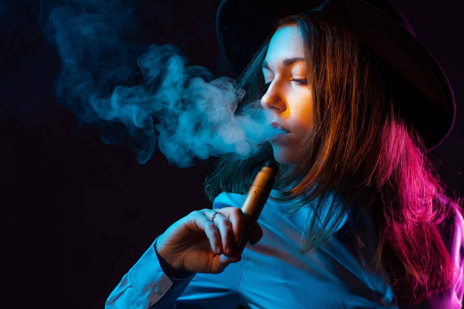 El uso del vaper sin nicotina
