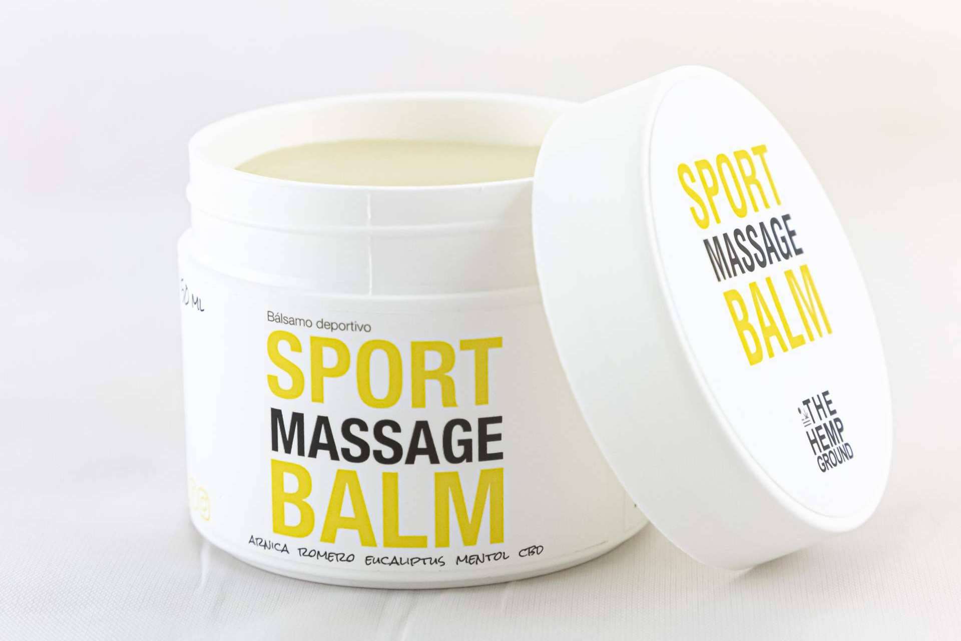 CBD Sport Massage Balm, reconocida como una crema CBD antiinflamatoria capaz de aliviar muchos dolores de manera segura y rápida