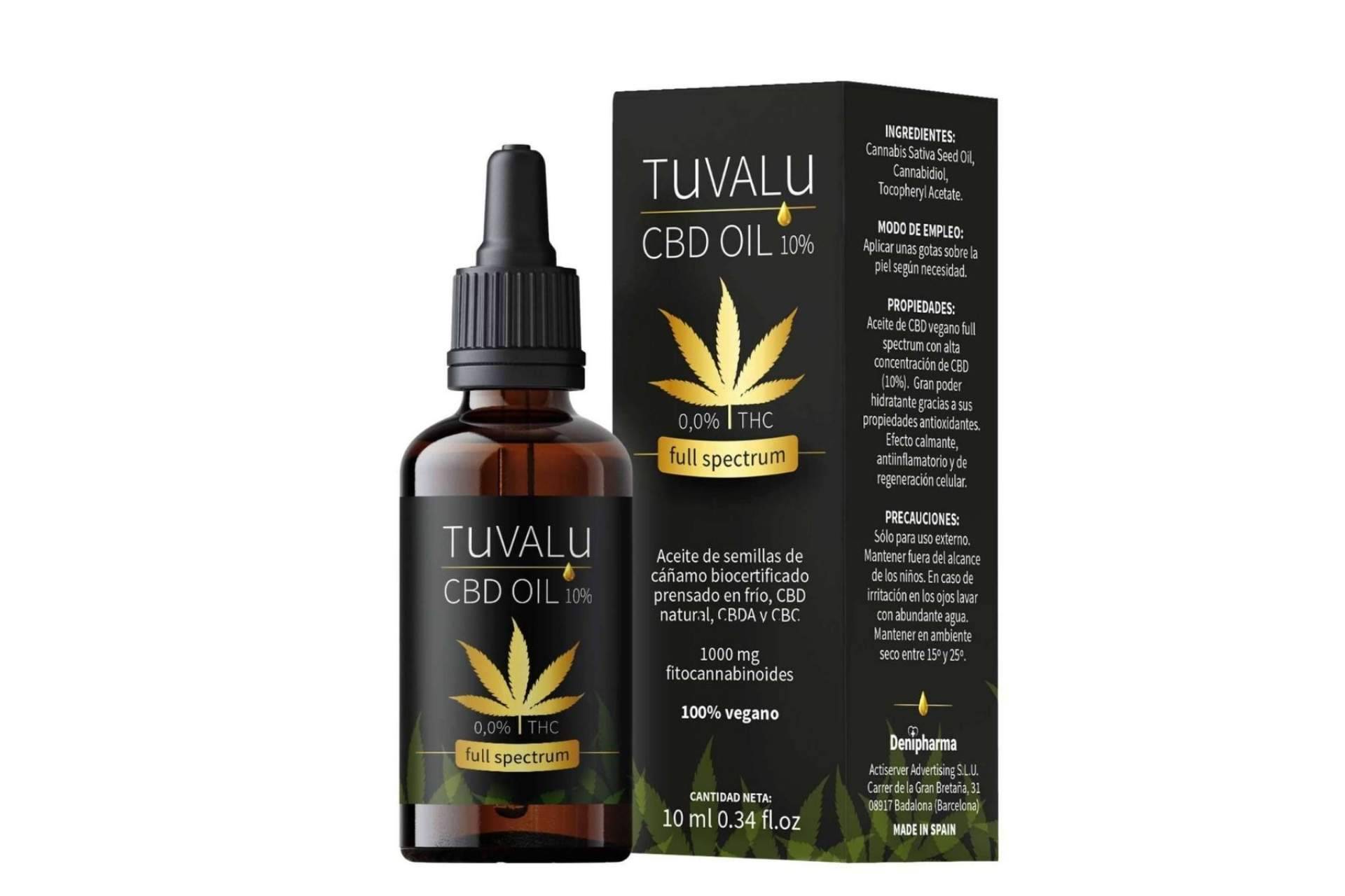 Tuvalu ofrece aceite y cosmética cannábica, el antiinflamatorio y cosmético cannábico preferido de Pangea Growshop