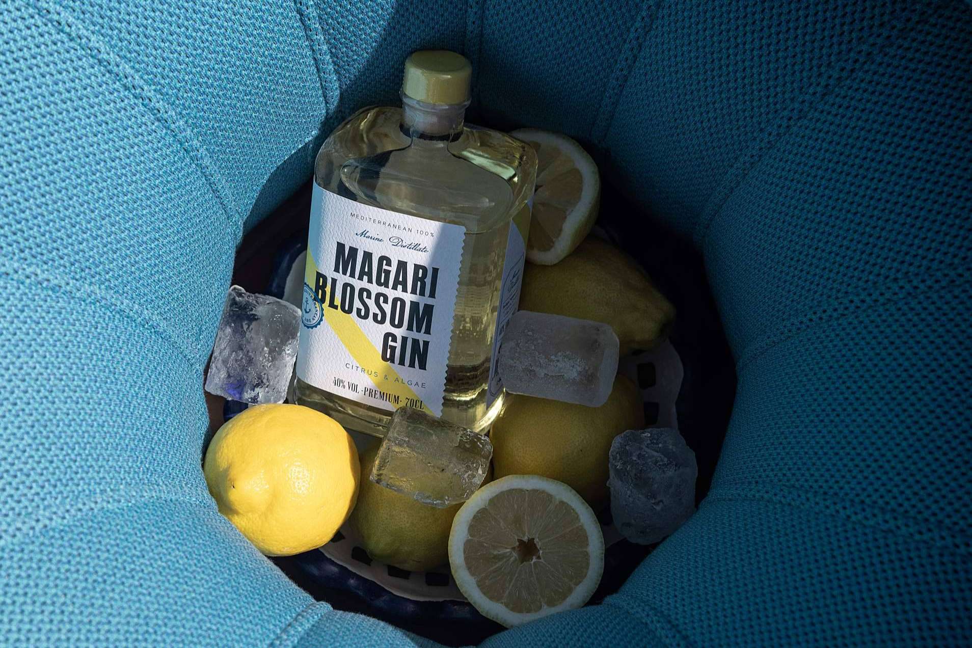 MAGARI BLOSSOM Premium GIN 70 cl Citrus & Algae; Un Brindis al Sabor del Mar