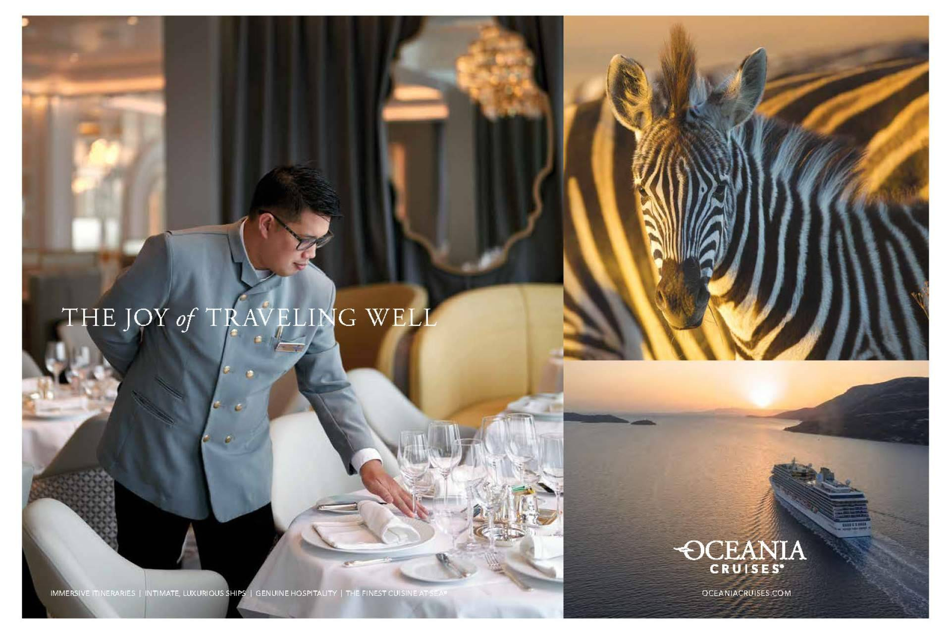 Oceania Cruises presenta su nueva campaña global “The Joy of Traveling Well”